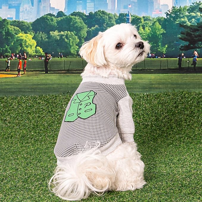 Puppia Francis Dog Shirt Round NeckTrendy Fashionable Cute Dog Apparel for Small and Medium Dogs, Black, Medium