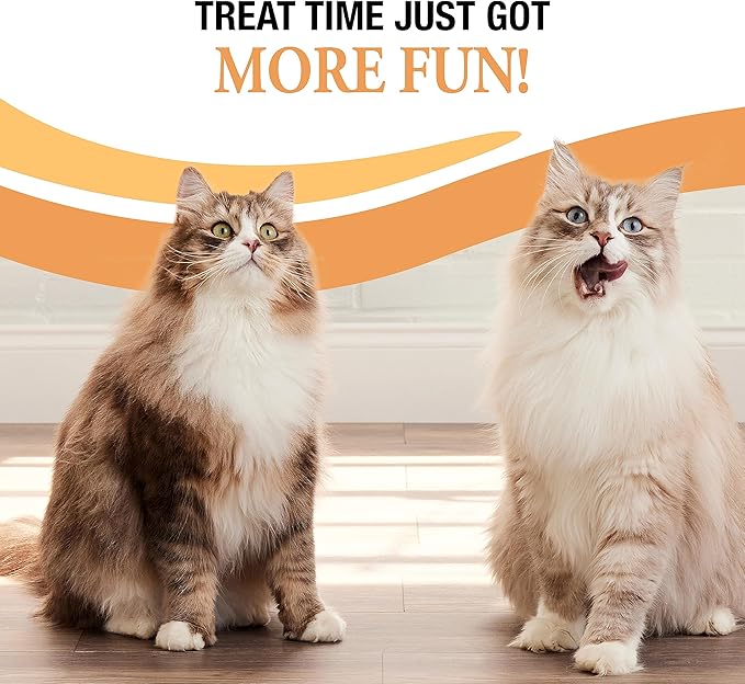 Good 'N' Tasty Savory Spoonables with Real Salmon, Tuna & Krill, 6 Count Tube, Triple Flavor Squeezable Lickable Wet Treats for Cats with Built-in Spoon for Less Mess (Pack of 2)
