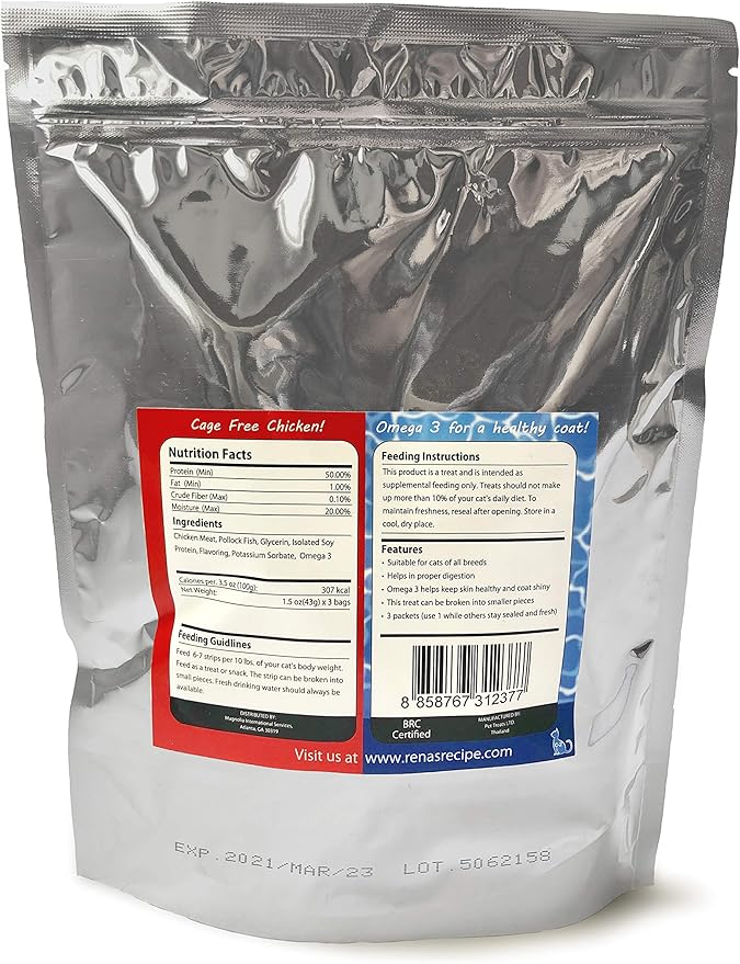 Rena's Recipe Kitty Slim Thins (Chicken&Fish)(7packs)
