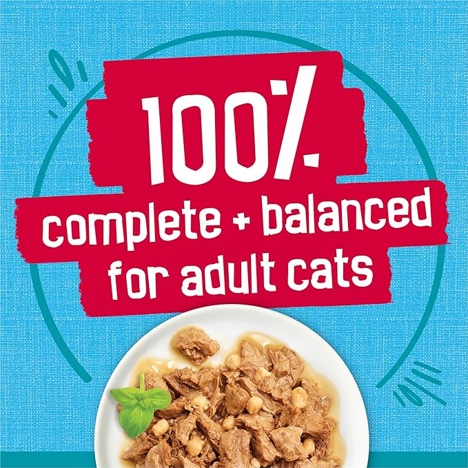 Purina Friskies Wet Cat Food Tasty Treasures With Ocean Fish and Tuna in Sauce (Scallop Flavor) - (Pack of 24) 5.5 oz. Cans