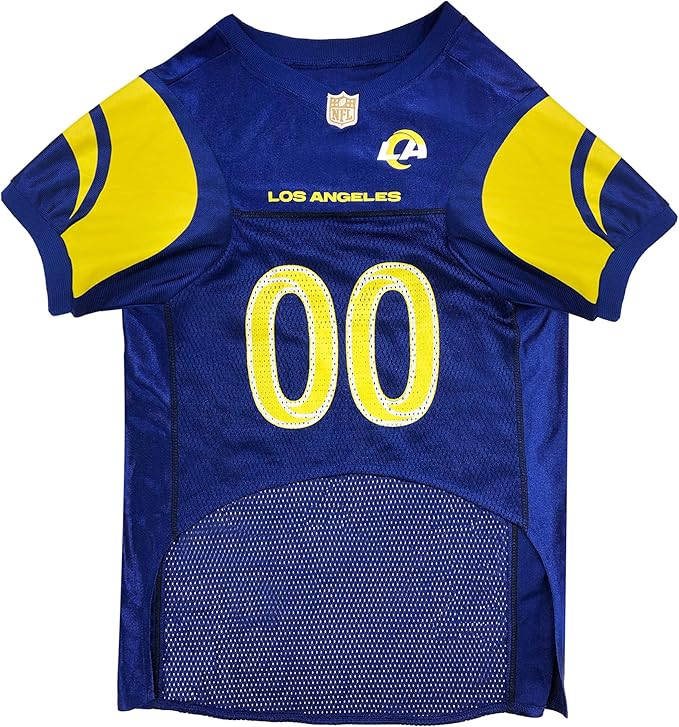 NFL Los Angeles Rams Dog Jersey - X-Large, Football Jersey Costume for Dogs & Cats