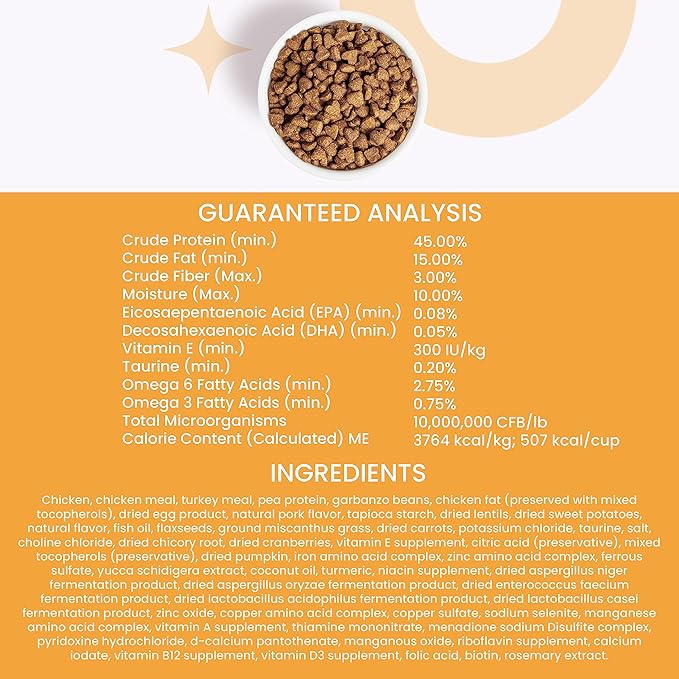 I and love and you Nude Super Food Dry Cat Food - Turkey + Chicken - Grain Free, High Protein, No Fillers, Superfoods, 5lb Bag