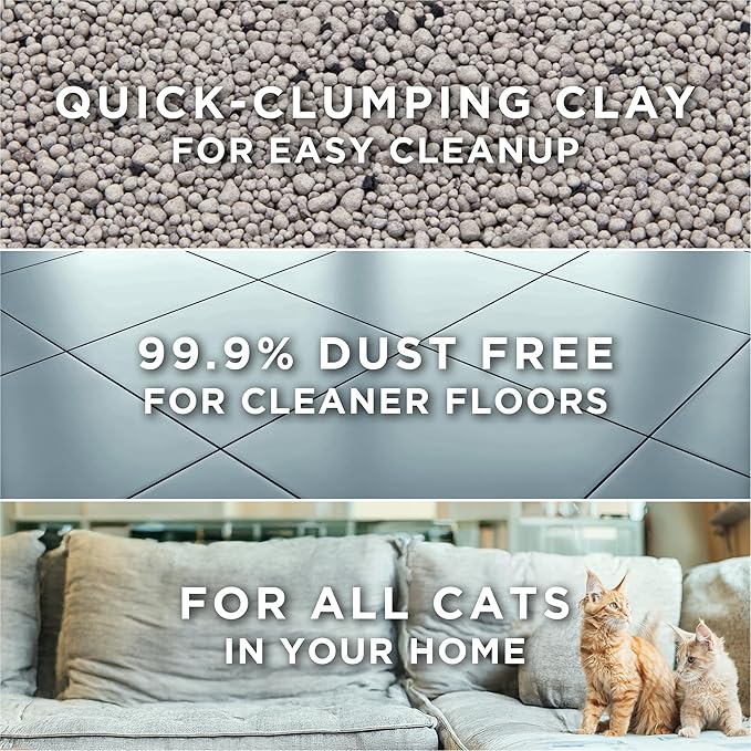 Purina Tidy Cats Free and Clean Unscented Clumping Cat Litter with Odor Control - 38 lb. Box
