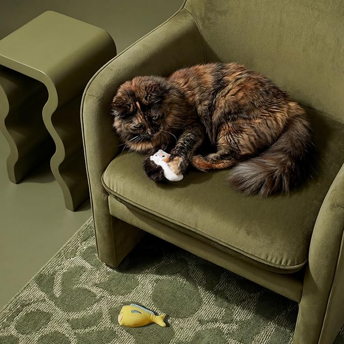 Cat Toys | Plush Mahi Mahi & Polar Bear Stuffed Animal for Cats, Value 2-Pack | Eco Friendly Interactive Cat Toys for Indoor Cats