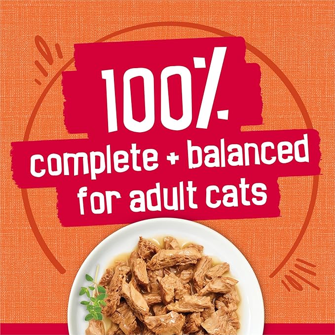 Friskies Purina Prime Filets Chicken and Tuna Dinner in Wet Cat Food Gravy - 5.5 oz. Cans (Pack of 48)