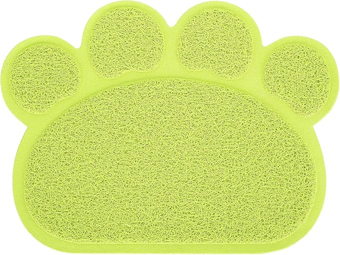 Cat Litter Tray, PVC Dog Mat Antislip Shape Pet Puppy Non Slip Box Liners Feeding Bowl Placemat Supplies for Cats and Dogs (Claw Shape)