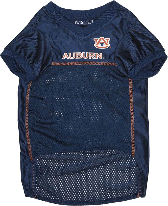 Pets First NCAA College Auburn Tigers Mesh Jersey for Dogs & Cats, Medium. Licensed Big Dog Jersey with Your Favorite Football/Basketball College Team (Pack of 2)