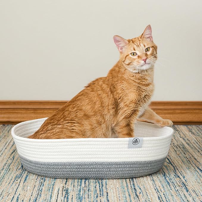 Kitty City Woven Cat Bed (Gray) (Pack of 2)