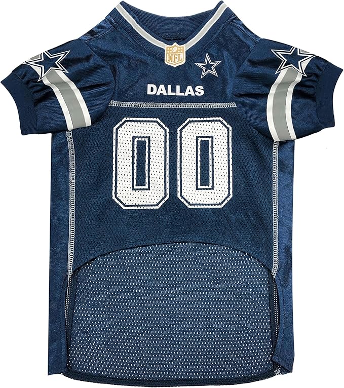Pets First NFL Dallas Cowboys Dog Jersey, Size X-Large, Football Shirt Costume for Pet, Dog Sports T-Shirt, NFL Team Clothing for Cats, Licensed Pet Apparel Available in 7 Sizes and 32 Teams
