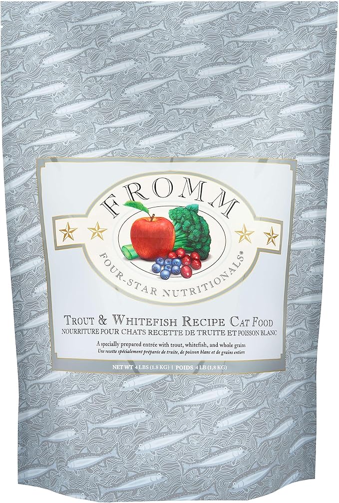 Fromm Four-Star Nutritionals Trout & Whitefish Cat Food - Premium Dry Cat Food - Trout Recipe - 4 lb