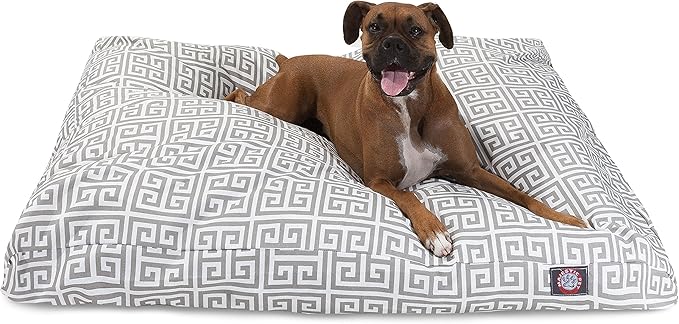 Grey Towers Small Rectangle Indoor Outdoor Pet Dog Bed With Removable Washable Cover By Majestic Pet Products