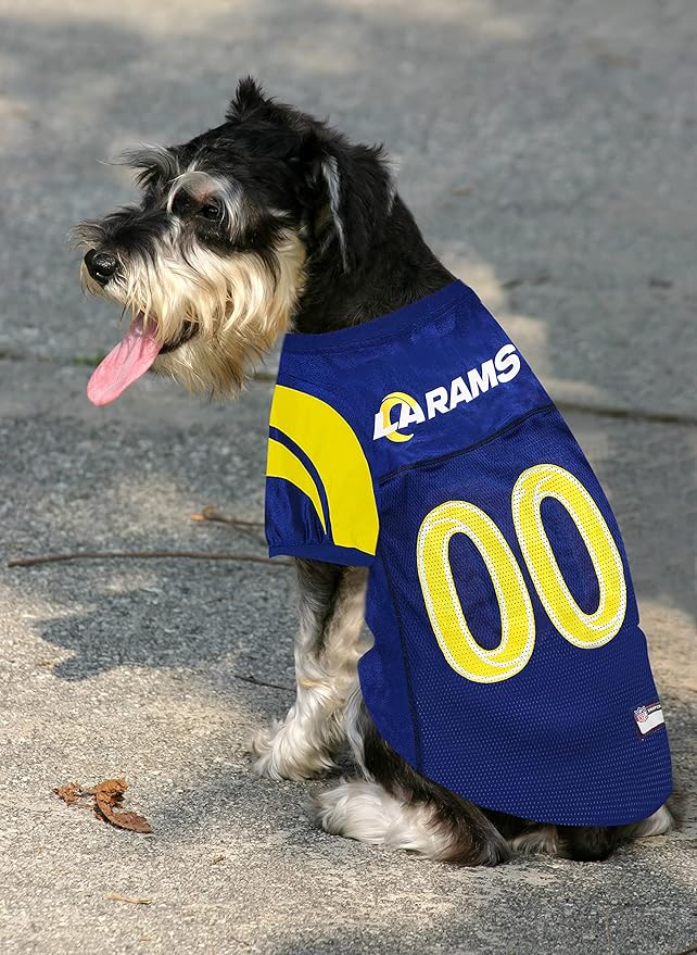 NFL STL-4006-MD LOS ANGELES RAMS DOG Jersey, Medium