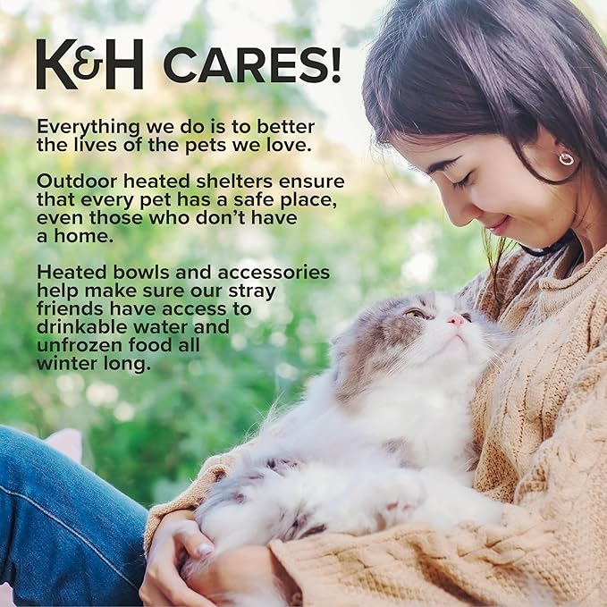 K&H Pet Products Bolster Kitty Sill Cat Window Perch Bed for Large Cats, Orthopedic Window Hammock Holds 40 lbs, Washable Cover, Indoor Windowsill Furniture Bed Seat - Tan/Kitty Unheated 14 X 24in