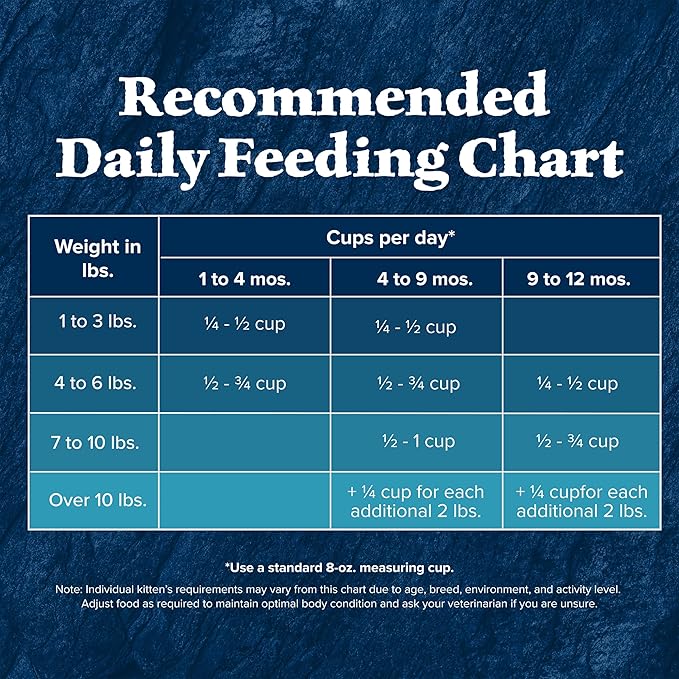 Blue Buffalo Wilderness Natural Kitten Dry Cat Food, with DHA and ARA to Support Brain and Eye Development, High-Protein and Grain-Free Diet, Chicken, 2-lb Bag