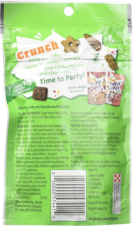 Friskies Beachside Crunch Party Mix Cat Treats 2.1 0z