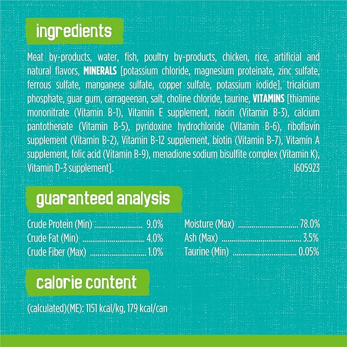 Friskies Purina Wet Cat Food Pate, Sea Captain's Choice - 5.5 oz. Cans (Pack of 48)