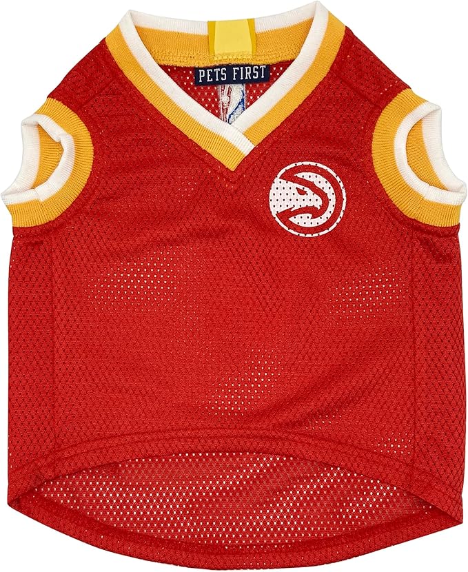 Pets First NBA Atlanta Hawks Dog Jersey, X-Small- Tank Top Basketball Pet Jersey