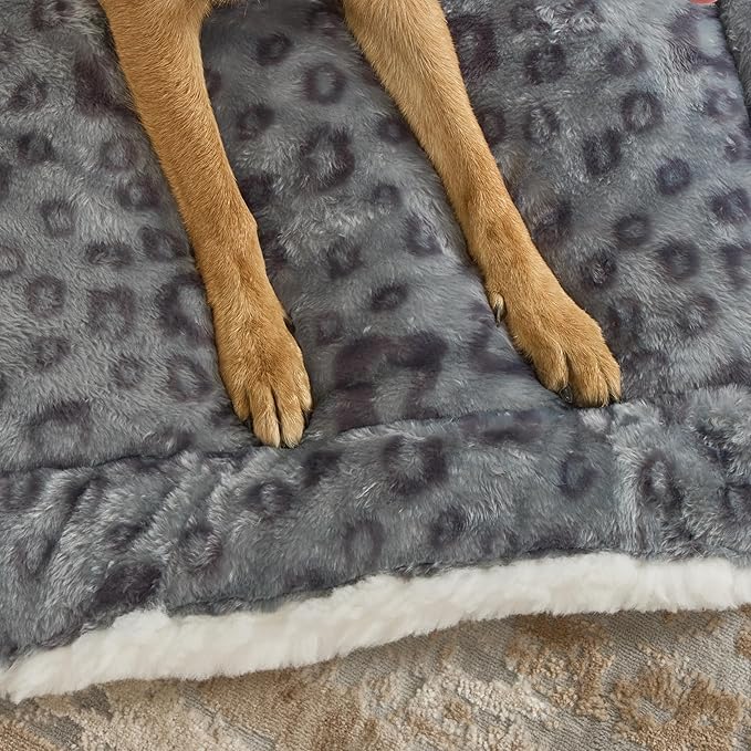 MidWest Homes for Pets Reversible Pet Bed; Machine Washable; Great for Giant Dog Breeds; Spotted Gray; 54"; 40254-FVGYS