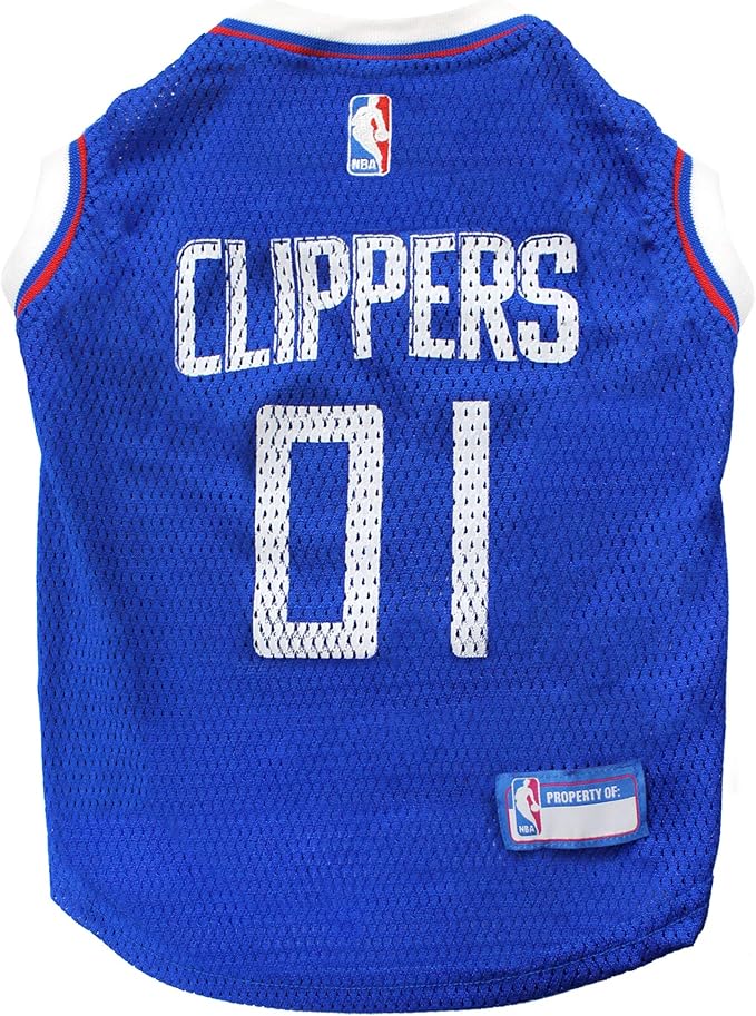 Pets First NBA LOS ANGELES CLIPPERS DOG Jersey, X-Small - Tank Top Basketball Pet Jersey