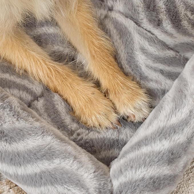 MidWest Homes for Pets QuiteTime Deluxe Wave Bolster Bed for Extra Large Dogs; Easily Machine Wash and Dry; Gray; 48"; 40248-WVGY