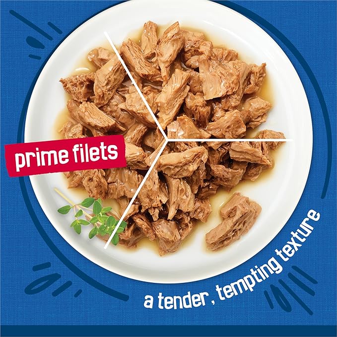 Purina Friskies Gravy Wet Cat Food Variety Pack Seafood Prime Filets Favorites - (Pack of 24) 5.5 oz. Cans