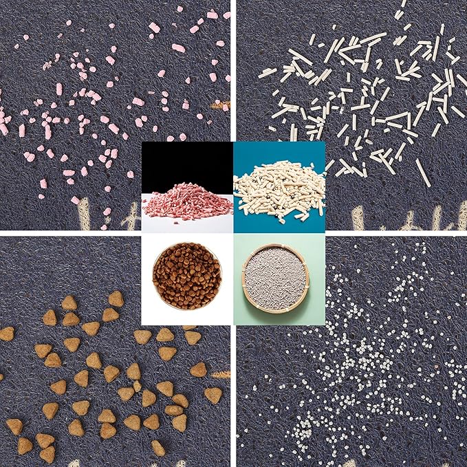 Cat Litter Mat Trap, Pet Food Catching Placemat, Super Cute Easy to Clean 24"×16" Large Durable for Cats and Dogs - Everyday is Catyrday