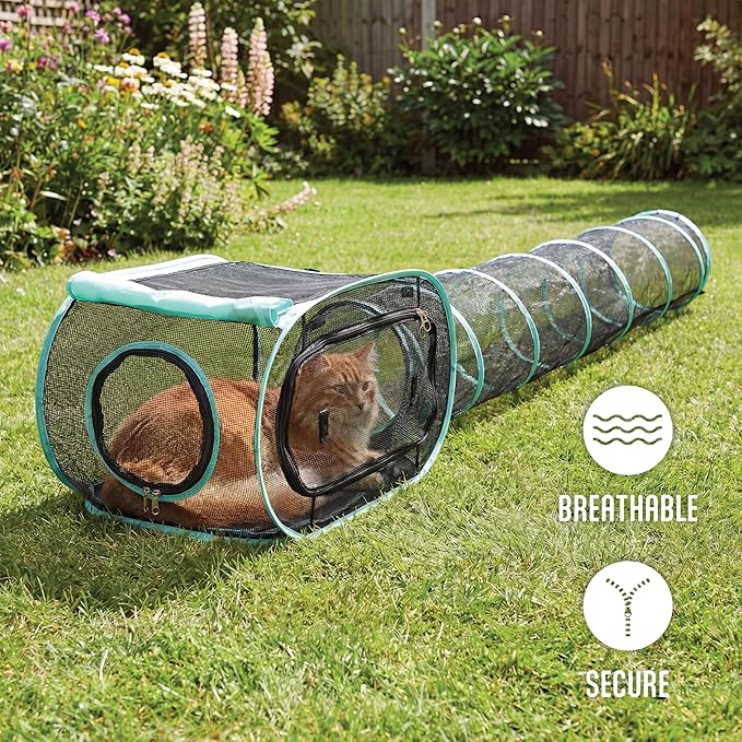 Kitty City Outdoor Catio Furniture and Play Kits for Cats, Play Combo