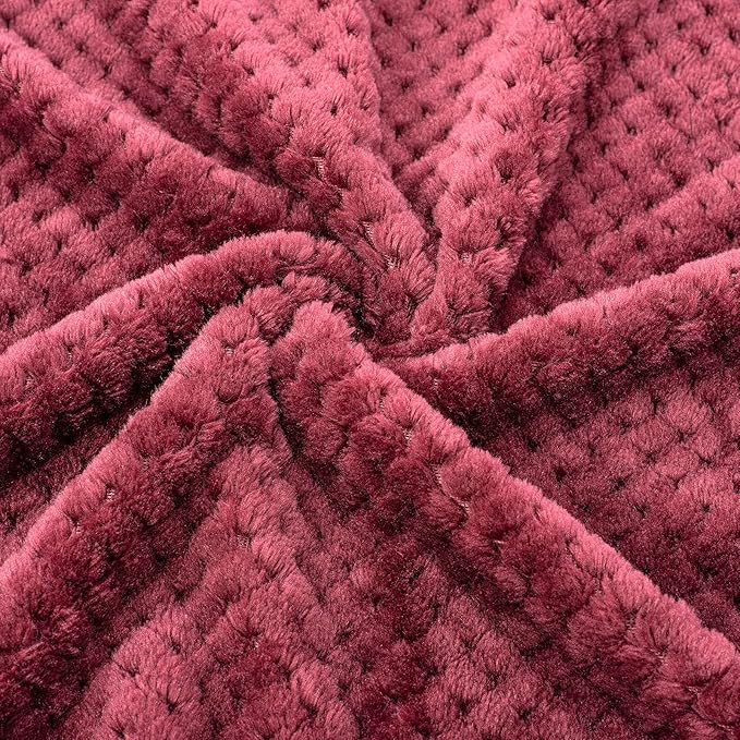 Ruby Red Pet Blanket - Warm Soft Fuzzy Blankets for Puppy, Kitten, Small, Medium, Large Dogs & Cats - Plush Fleece Throws for Bed, Couch, Sofa, Travel (L/40" x 48")