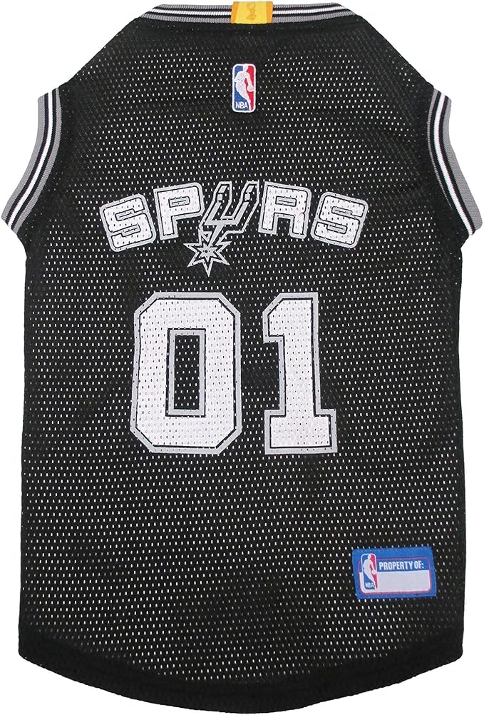 Pets First NBA SAN ANTONIO SPURS DOG Jersey, Large - Tank Top Basketball Pet Jersey