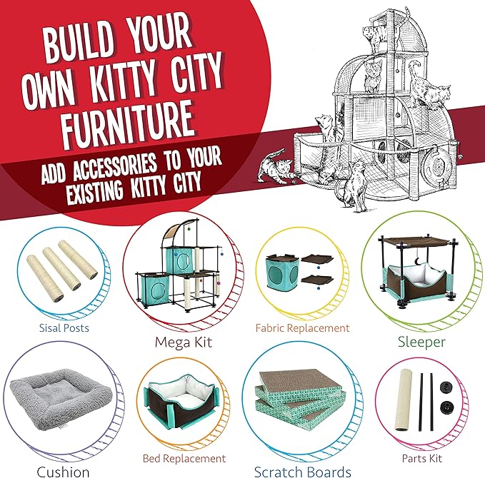 Kitty City Sleeper Cat Bed (Textile Replacement)