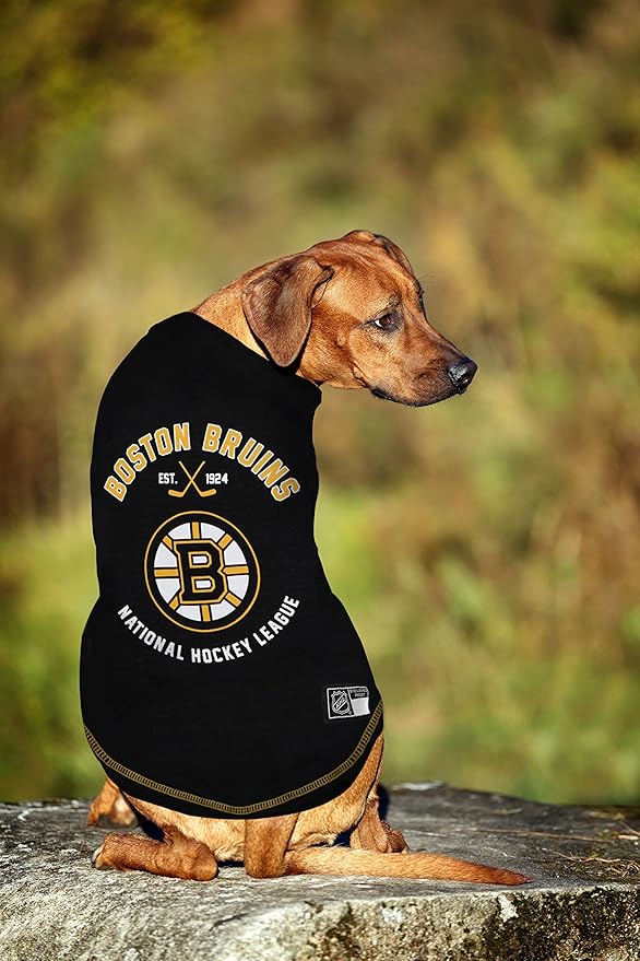 NHL BOSTON BRUINS Tee Shirt for DOGS & CATS, Small. - Are you a HOCKEY FAN? Let your Pet be an NHL FAN too!
