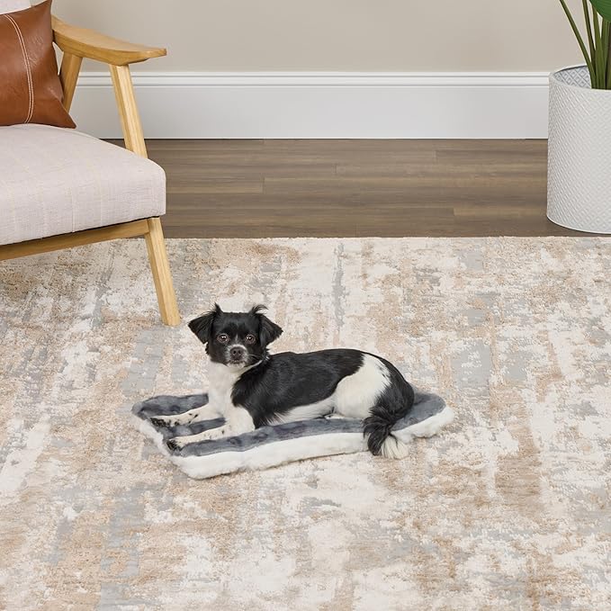 MidWest Homes for Pets Reversible Pet Bed; Machine Washable; Great for Small Dog Breeds; Spotted Gray; 22"; 40222-FVGYS