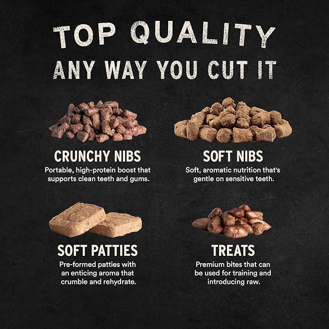 Vital Essentials Freeze Dried Cat Food, Raw Rabbit Mini Patties | Complete Meal or Topper | Easy to Portion and Rehydrate | High Protein, Grain Free Dry Cat Food | 8 oz Bag