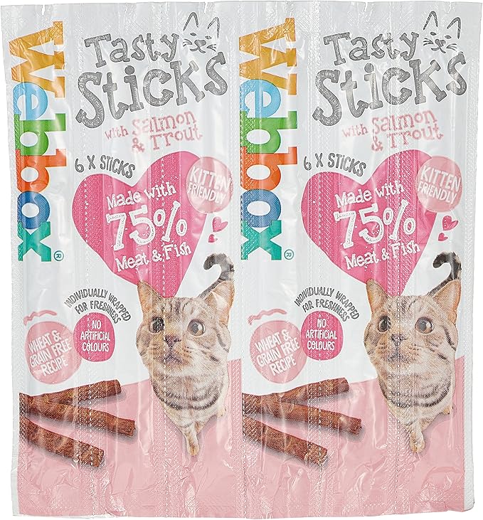 Webbox Cat Delight Treat Sticks - Salmon & Trout