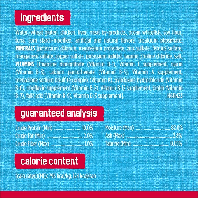 Purina Friskies Prime Filets With Ocean Whitefish and Tuna in Sauce High Protein Wet Cat Food - (Pack of 24) 5.5 oz. Cans