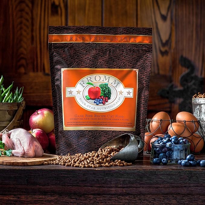 Fromm Four-Star Nutritionals Game Bird Cat Food - Premium Dry Cat Food - Turkey Recipe - 4 lb